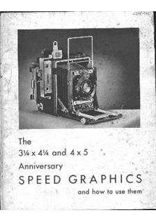 Graflex Speed Graphic manual. Camera Instructions.